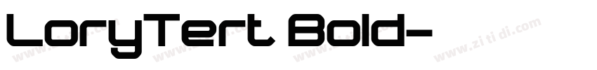 LoryTert Bold字体转换